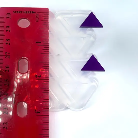 Triangle Stud Earring Silicone Mold (A2). {3}