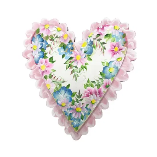 18 in. Unfinished Layered Heart {4}