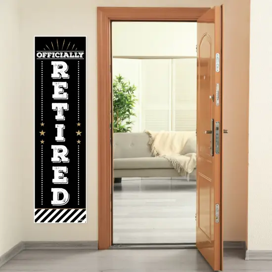 Big Dot of Happiness Happy Retirement - Retirement Party Front Door Decoration - Vertical Banner {7}
