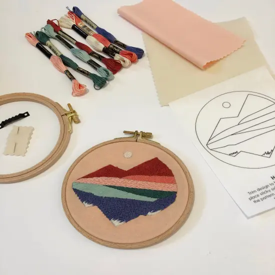 MCreativeJ Mountainscapes - Intermediate DIY Embroidery Kit {2}