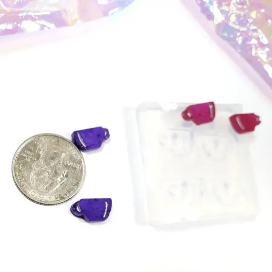 Coffee Mug Stud Earring Silicone Mold(A7) {2}