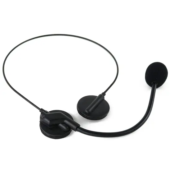 Rockstar Costume Accessories Headset - Fake Rock Star MJ Singer Microphone and Headphones Costume Accessory Prop Black {3}