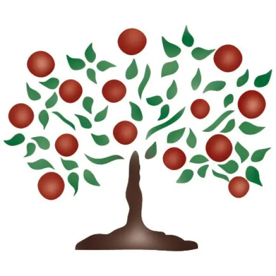 Small Shaker Tree Wall Stencil | 257A by Designer Stencils | Animal & Nature Stencils | Reusable Art Craft Stencils for Painting on Walls, Canvas, Wood | Reusable Plastic Paint Stencil for Home Makeover | Easy to Use & Clean Art Stencil {2}