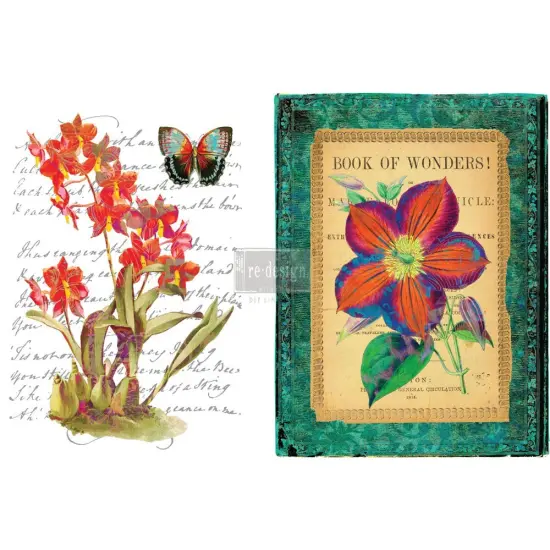 Redesign Decor Transfers Wondrous Flora 24"x34" 655350640583 {1}