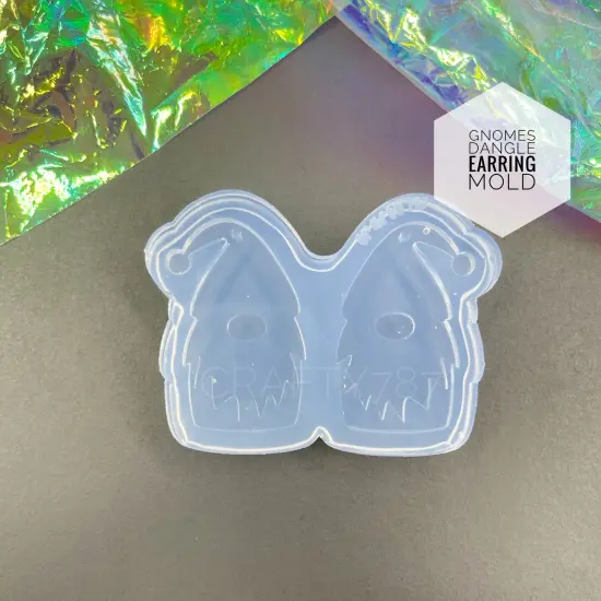Gnomes Dangle Earring Mold (Layers)(C3) {1}