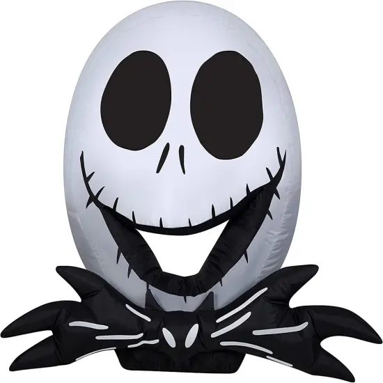 3.5' Gemmy Airblown Nightmare Before Christmas Jack Skellington Head 227156 {1}