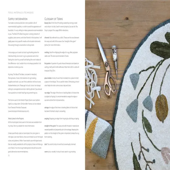 Rug Hooking with Wool Strips {3}