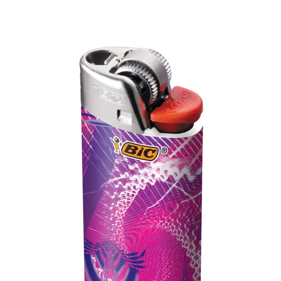 BIC Maxi Pocket Lighter, Special Edition Prismatic Collection, Assorted Unique Lighter Designs, 50 Count Tray of Lighters {1}