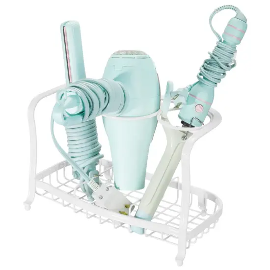 mDesign Bath Countertop Hair Care Styling Tool Organizer Holder {1}