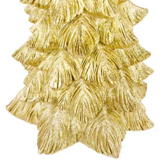 Northlight Metallic Woodland Tree Christmas Decoration - 12.5" Gold {5}