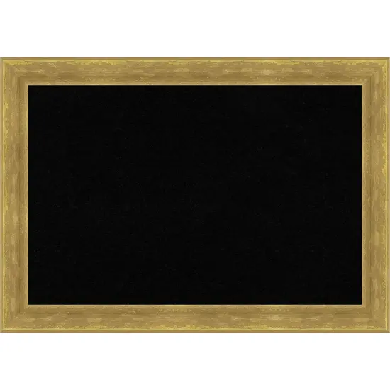 Angled Wood Framed Corkboard, Black Cork Angled Gold {1}
