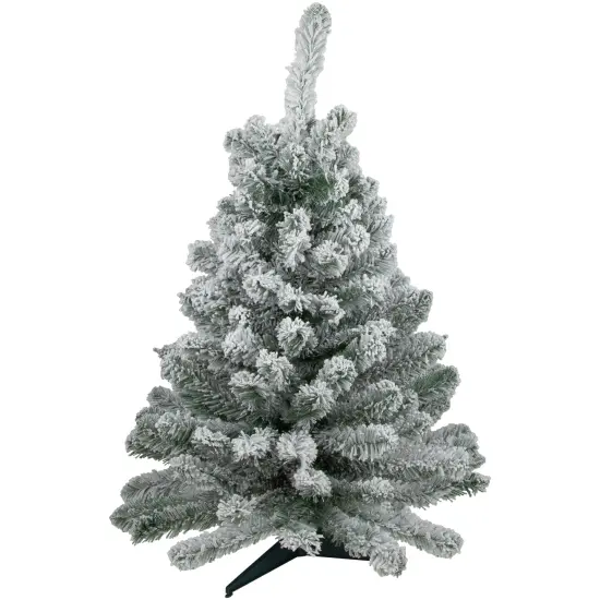 Northlight Medium Heavily Flocked Madison PineArtificial Christmas Tree - 3' - Unlit Green {3}
