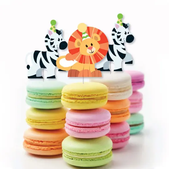 Big Dot of Happiness Jungle Party Animals - DIY Shaped Safari Zoo Animal Birthday Party or Baby Shower Cut-Outs - 24 Count {4}