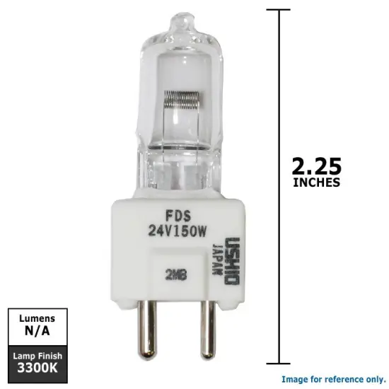 USHIO FDS/DZE JC24V-150W GY9.5 Halogen Base Projection Lamp {2}