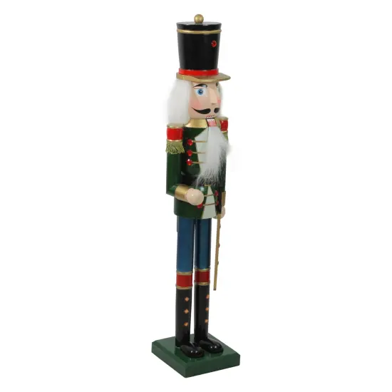 Northlight 36.75" Green and Black Christmas Nutcracker Soldier with Sword {3}