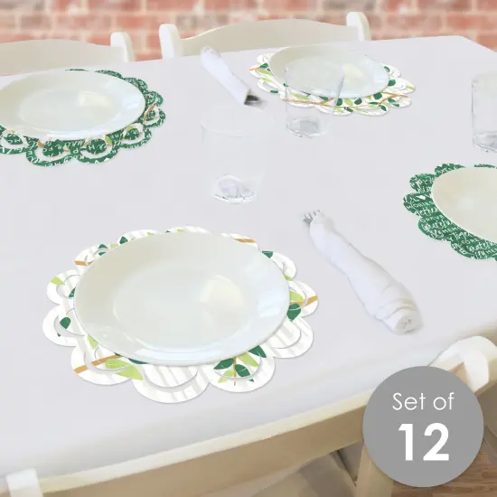 Big Dot of Happiness Family Tree Reunion - Family Gathering Party Round Table Decorations - Paper Chargers - Place Setting For 12 {3}