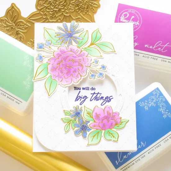 Pinkfresh Studio Hot Foil Plate-Dreamy Florals {5}