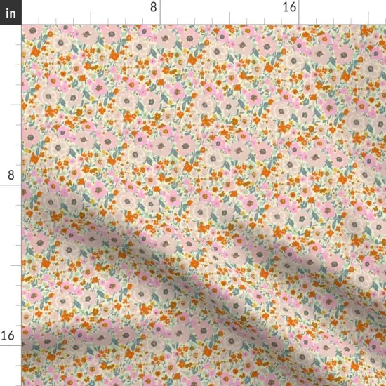 Various Fabrics by the Yard or Fat Quarter Floral Small Scale Flowers Feminine Botanical Nature Custom Printed Fabric by Spoonflower {2}