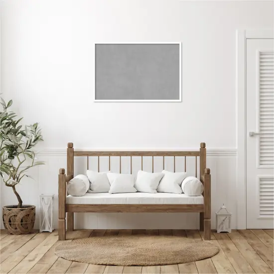 Svelte Wood Framed Magnetic Board Svelte White {6}