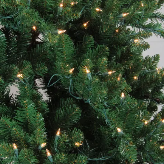 Northlight 7.5' Pre-Lit Medium Eden Spruce Artificial Christmas Tree - Clear Lights Green {3}