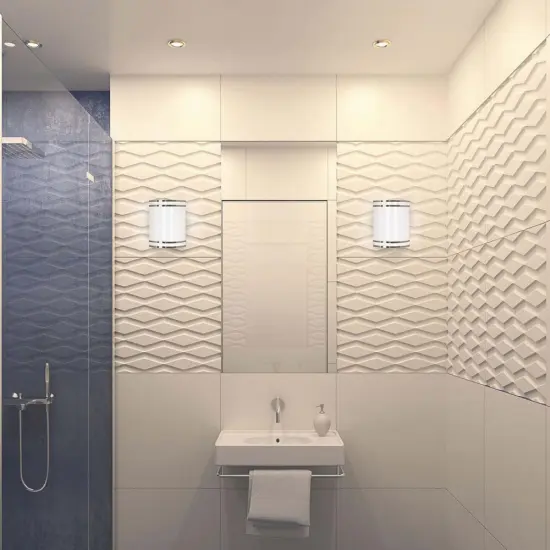 Nuvo LED 9-in 10w Wall Sconce in White Finish CCT Selectable CCT Tunable {2}