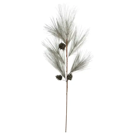 Northlight 40" Brown and Gray Long Needle Pine Cone Artificial Christmas Spray {1}