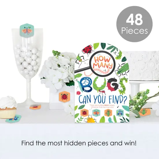 Big Dot of Happiness Buggin' Out - Bugs Birthday Party Scavenger Hunt - 1 Stand and 48 Game Pieces - Hide and Find Game {3}