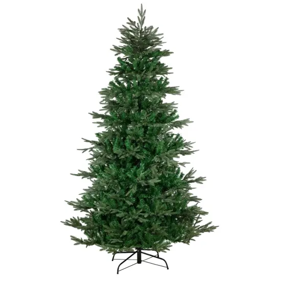 Northlight Real Touch&trade;️ Full Hudson Fir Artificial Christmas Tree - Unlit - 7.5' Green {3}