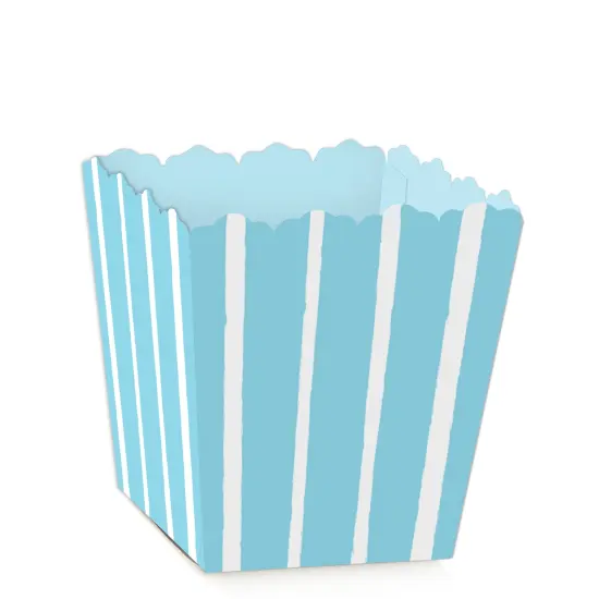 Big Dot of Happiness Blue Stripes - Party Mini Favor Boxes - Simple Party Treat Candy Boxes - Set of 12 {1}