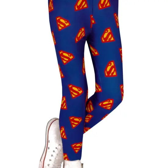 Rubies Supergirl Leggings Children's Halloween Accessory- 6+ Red {1}