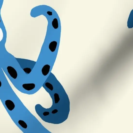 Various Fabrics by the Yard or Fat Quarter Whimsical Octopi Large Scale Coastal Nautical Beach Vacation Sea Life Custom Printed Fabric by Spoonflower {7}