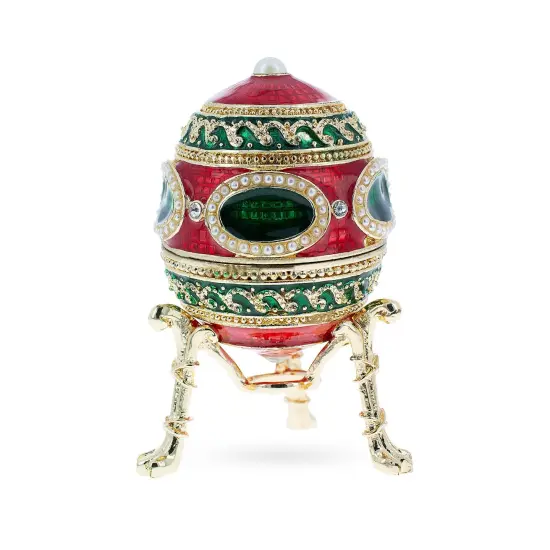 1914 Mosaic Royal Imperial Easter Egg 2.6 Inches {1}