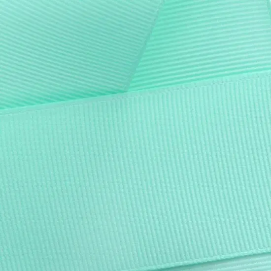 3/8" Grosgrain Ribbon Solid 314 Aqua 50 Yard {1}