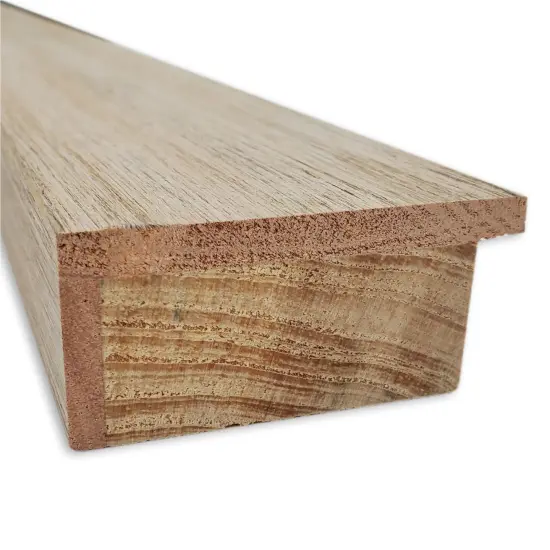 Hardwood Wood Framed Magnetic Board Hardwood White Wash {3}