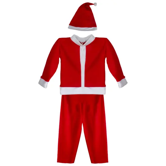 Northlight Santa Claus Boy's Christmas Costume - 4-6 Years Red {5}