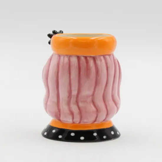 Ceramic Pink Hair Lady Makeup Brush Holder, Home D&eacute;cor, Gift for Her, Mom, Friend, or Coworker, Vanity D&eacute;cor, Office Decor {3}