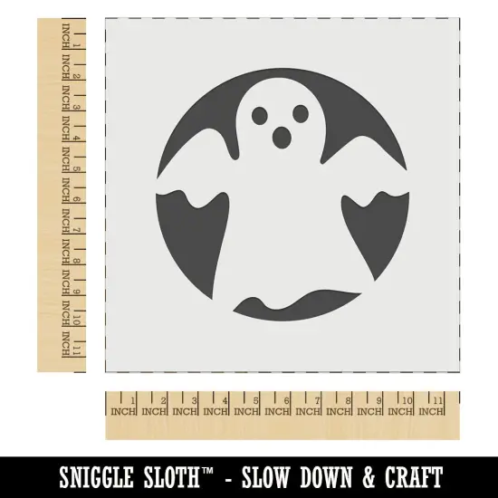 Spooky Halloween Ghost Wall Cookie DIY Craft Reusable Stencil {1}