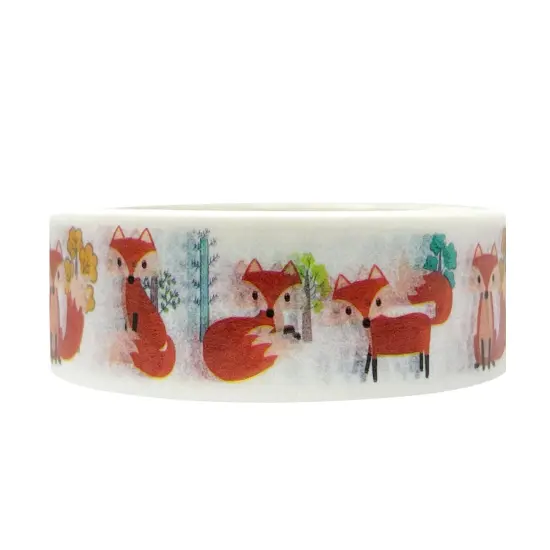 Wrapables Washi Masking Tape Fox and Floral {1}