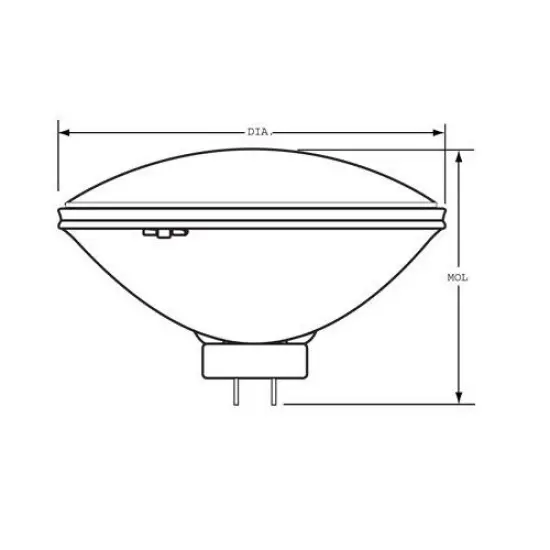 Philips 200W 120V PAR56 Medium Flood Incandescent Bulb {2}
