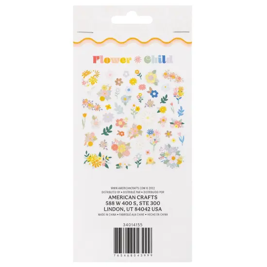 Jen Hadfield Flower Child Ephemera Cardstock Die-Cuts-50/Pkg {3}