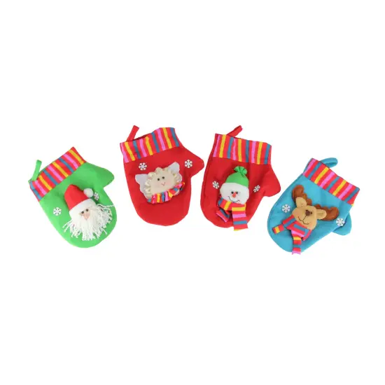 CMI 10-Piece Winter Wonderland Christmas Stocking and Novelty Gift Bag Set 14" Red {1}