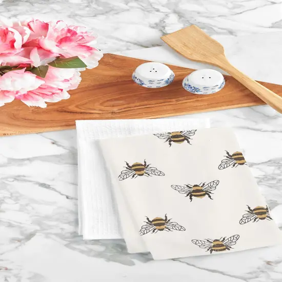 Bumble Bee Printed Cotton Kitchen Towel {5}