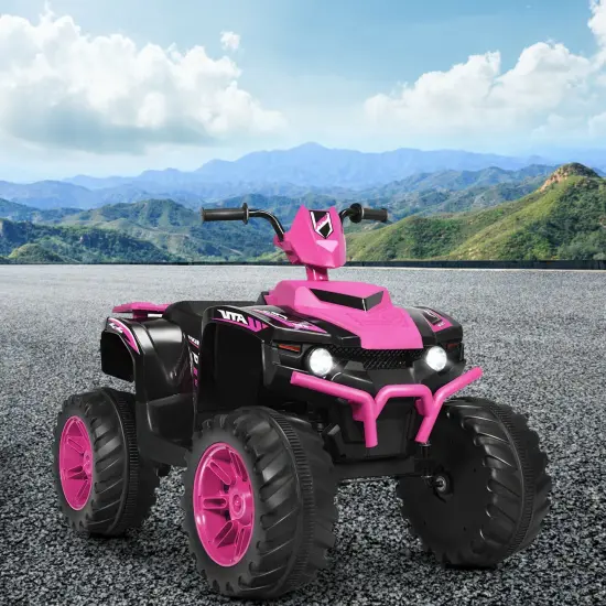 Iron Kids ATV Ride-On with Music, USB and 2 Speeds Pink {5}