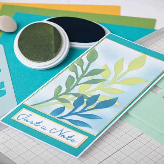 Sizzix A6 Layered Cosmopolitan Stencils By Stacey Park 4/Pkg-Frond {6}