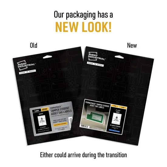 Avery PermaTrack Tamper-Evident Asset Tag Labels, 2" x 3-3/4", 64 Asset Tags (60538) {2}