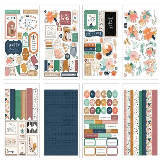 Carta Bella Sticker Book-At Home {2}