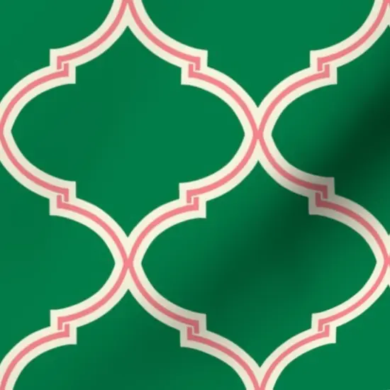 Various Fabrics by the Yard or Fat Quarter Preppy Trellis Watermelon Traditional Grand Millennial Custom Printed Fabric by Spoonflower {7}