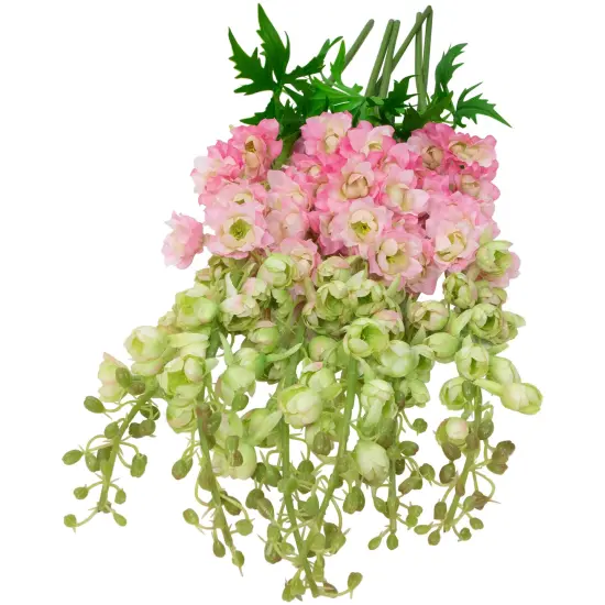 Northlight Real Touch&trade; Pink Delphinium Artificial Floral Stems, Set of 6 - 40" {6}