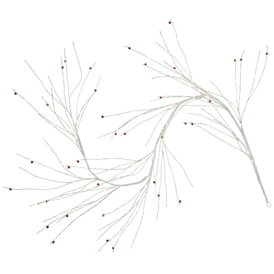 Northlight Pre-Lit Christmas Garland with Jingle Bells - 6' X 6" - Warm White Lights {6}