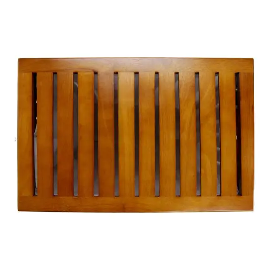 Oceanstar Solid Wood Spa Hamper Brown {5}